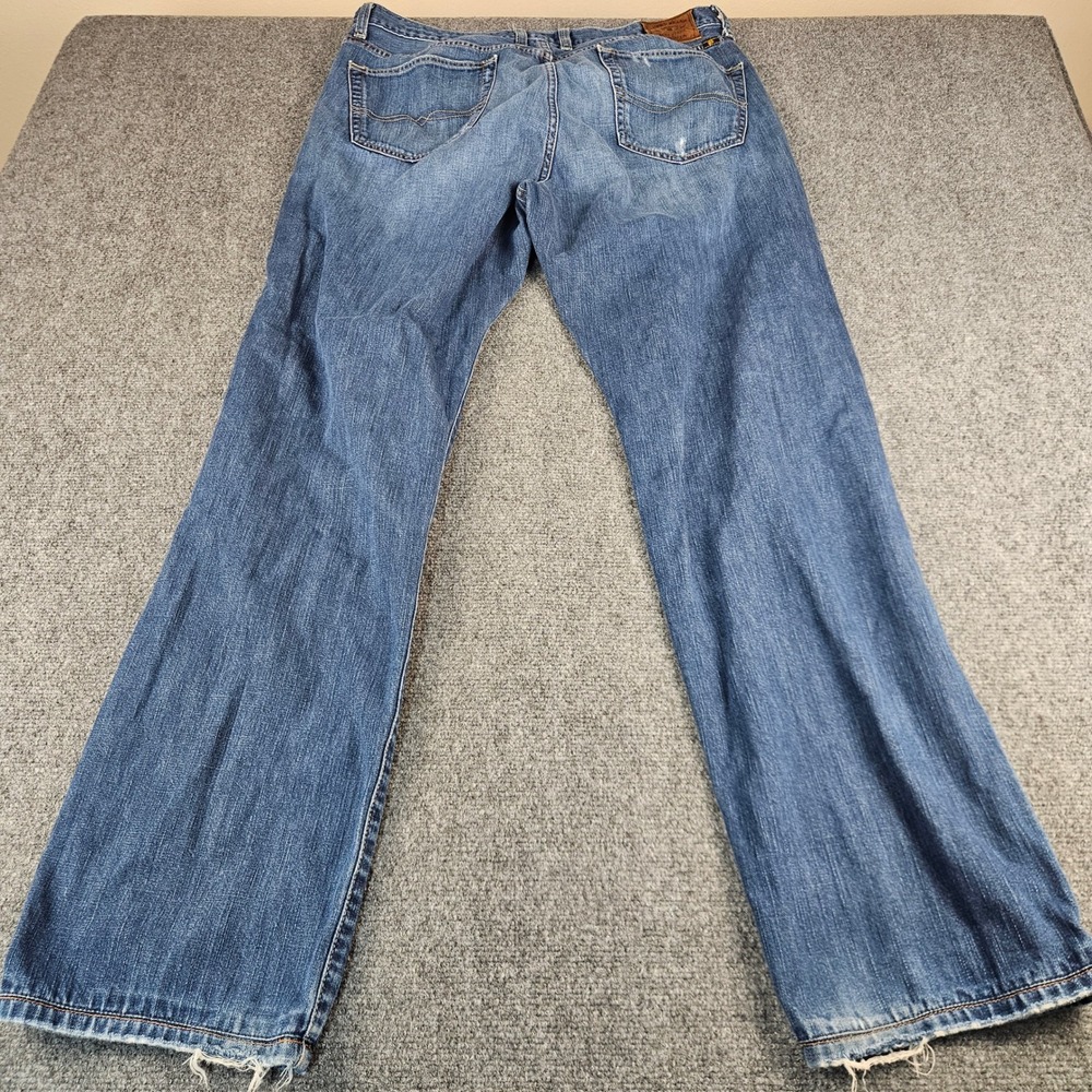Lucky‎ Brand 329 Classic Straight Mens Blue Jeans 38x36 Medium Wash Denim - Picture 12 of 14